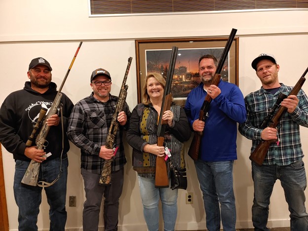 Top 5 Firearm Winners of the Manitowoc County Fish & Game Banquet Oct. 19th, 2023