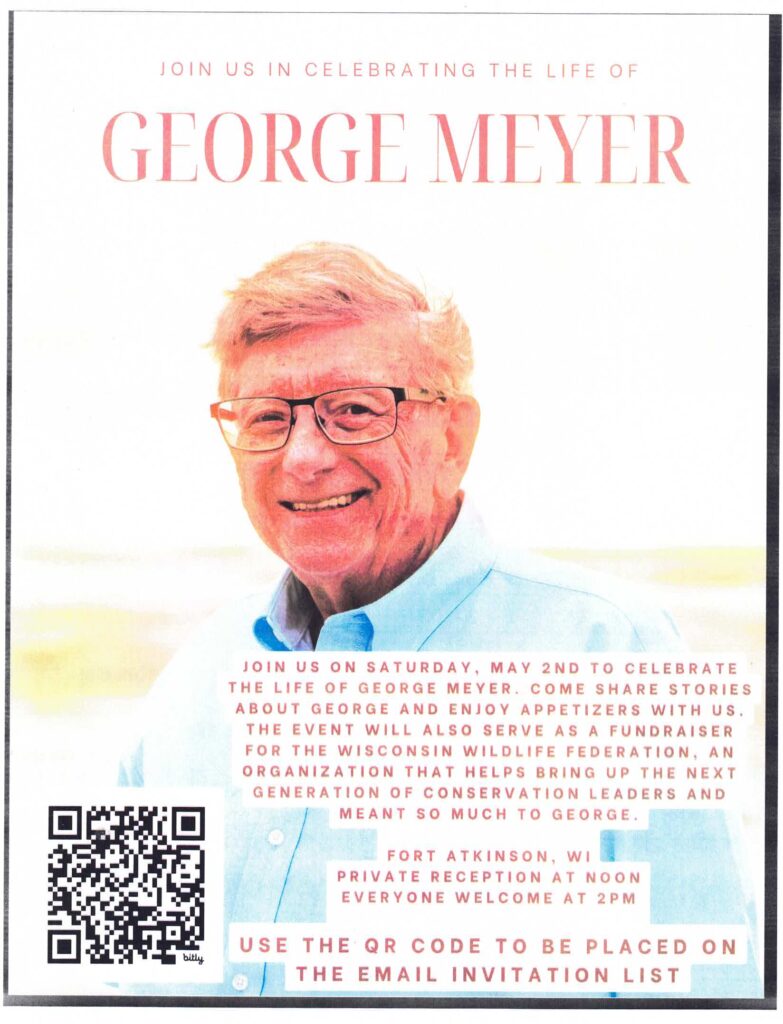 CELEBRATING THE LIFE OF GEORGE MEYER,  sign up now to attend.